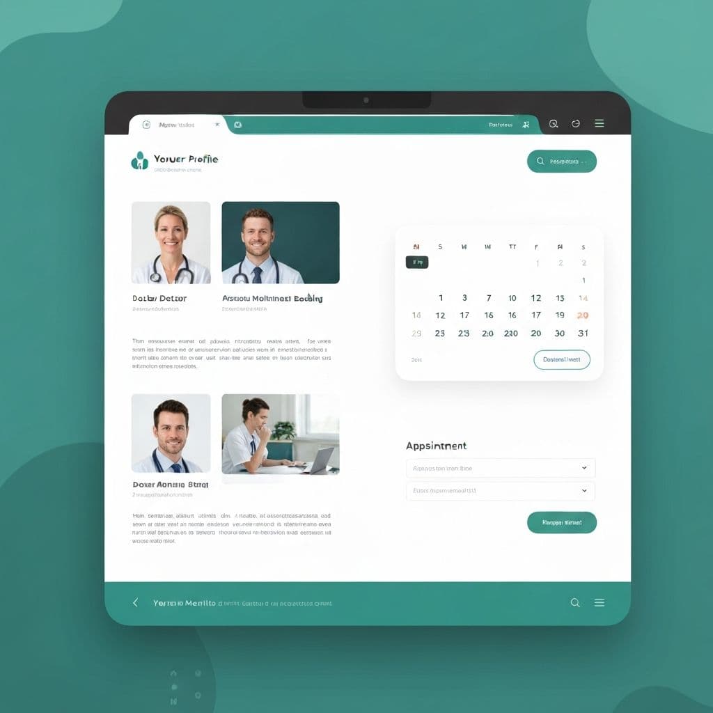 Clinic Appointment System website screenshot